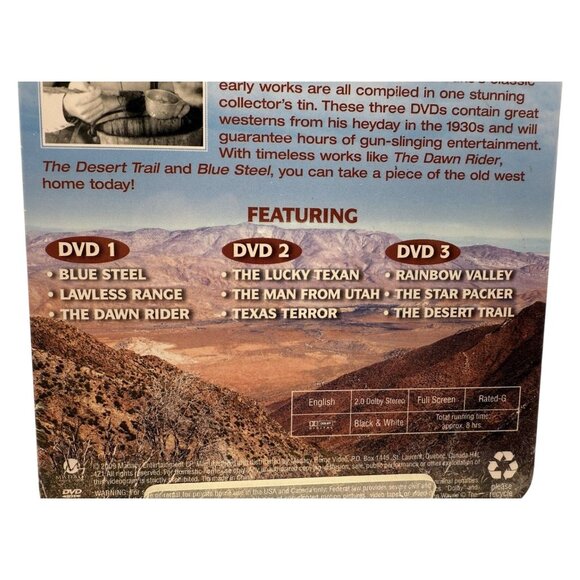 John Wayne Special Edition DVD Tin Set Featuring 10 Classic Western Films - Picture 5 of 5